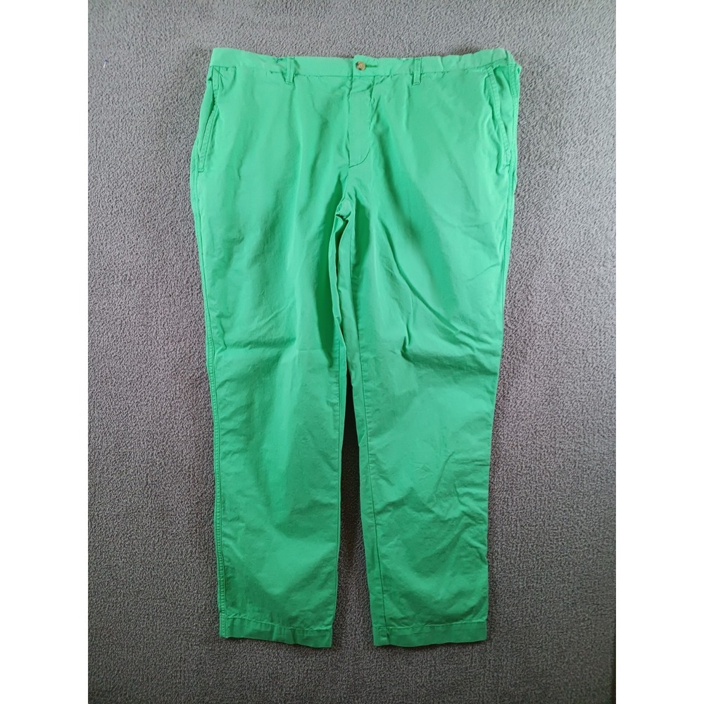 Polo Ralph Lauren Mens 40x32 Green Straight Fit Pima Cotton Chino Pants